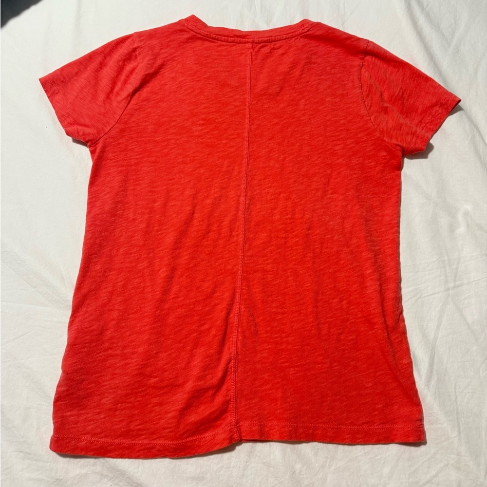 J. Crew hot pink girlfriend tee short sleeve - Picture 5 of 6